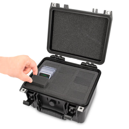 Graded Coin Case for 50 PCGS or NGC Graded Coins, Custom Waterproof Coin Box with Coin Holders for Collectors - Case Only