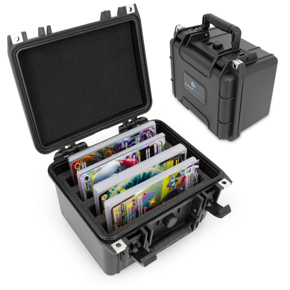 CASEMATIX Jumbo Card Case Waterproof Oversize Card Storage Compatible With Large Jumbo Pokemon Cards or Downtown Sports Cards, Fit 8.5