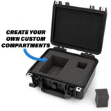 CASEMATIX 11" Waterproof Studio Recording Case Compatible with Blue Ember Xlr Condenser Microphone and Small Accessories