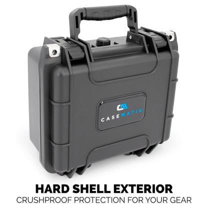 Waterproof Travel Case Compatible with NVIDIA DGX Spark Personal AI Desktop and Power Adapter - Crushproof Hard Shell Carrying Case with Custom Foam