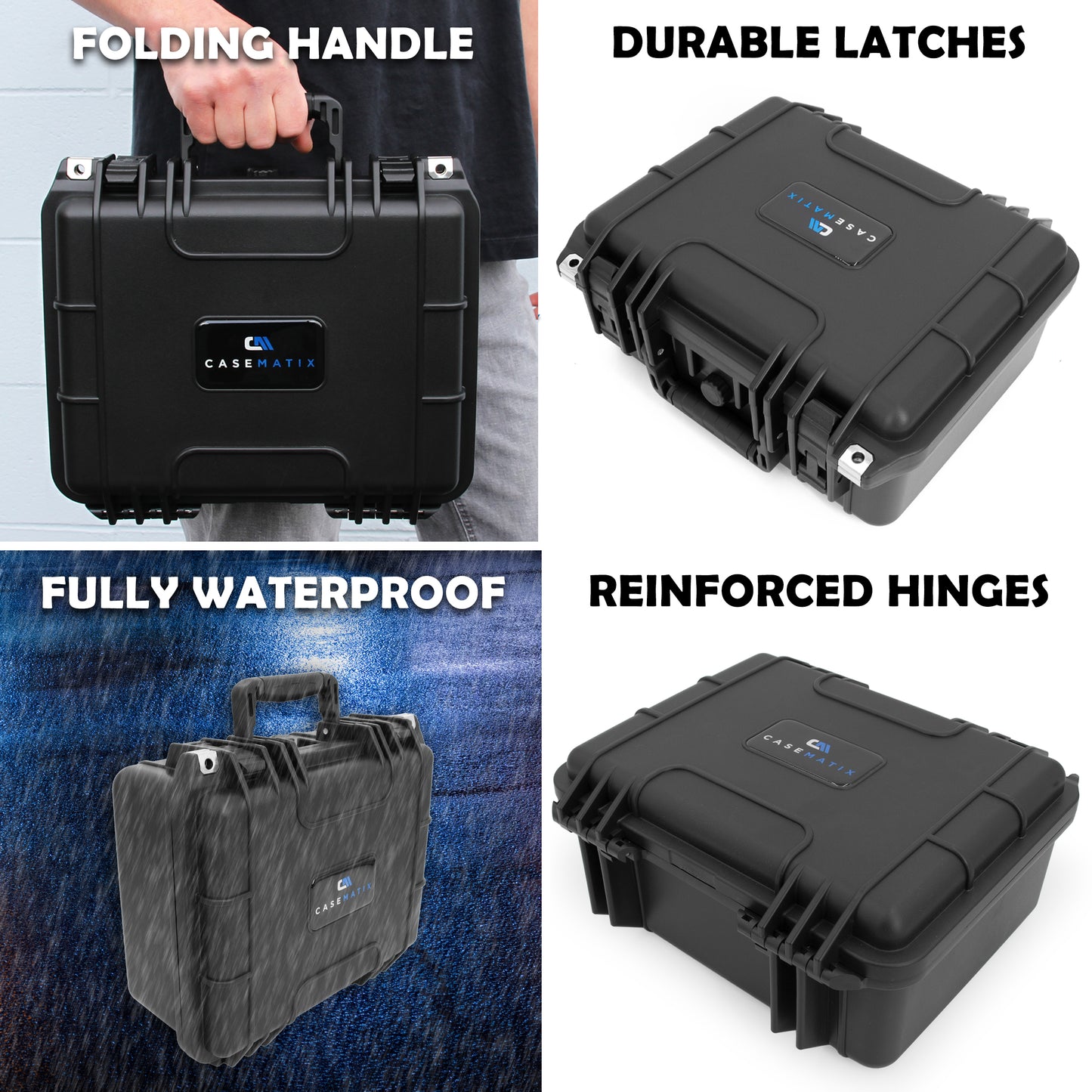 Large Harmonica Case for Multiple Harmonicas Compatible with Up to 40 Hohner, Fender and Other Harmonicas p to 5 inches - Hard Case Only