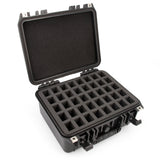 CASEMATIX Large Harmonica Case for Multiple Harmonicas Compatible with Up to 40 Hohner, Fender and Other Harmonicas up to 5 inches - Hard Case Only