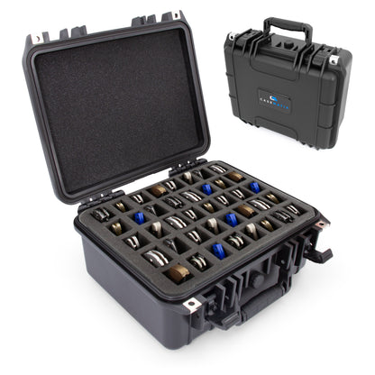 13" 40 Folding Knife Case - Waterproof Pocket Knife Holder & Knife Box Organizer Storage Fits 40 Folding Knives Up To 5"  - Knives Not Included