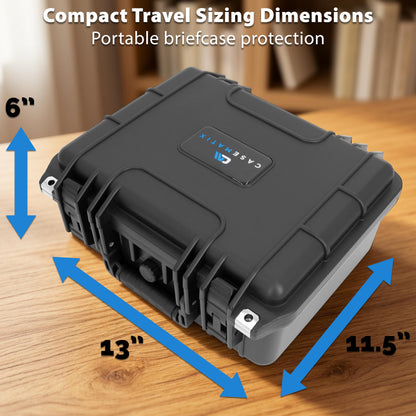 13" Coin Tube Case – Waterproof Coin Storage Organizer Holds 40 Penny, Nickel, Dime & Quarter Coin Rolls or Customize for Half Dollar or Silver Eagle
