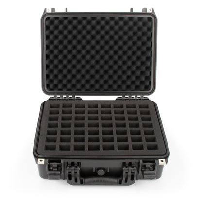 16" Coin Tube Case – Waterproof Coin Storage Organizer Holds 56 Penny, Nickel, Dime & Quarter Coin Rolls or Customize for Half Dollar or Silver Eagle