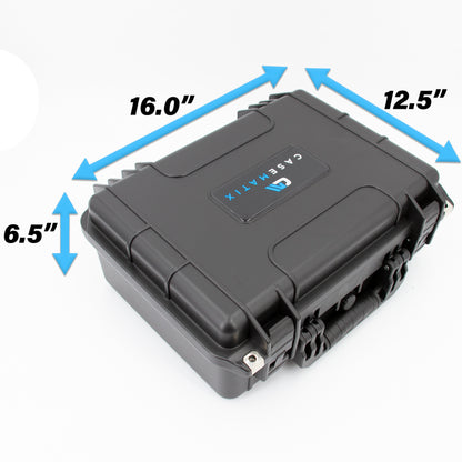 56 Pistol Magazine Storage Case - TSA Approved Waterproof Gun Magazine Storage for 9mm Magazines up to 5.5" with Lockable Design