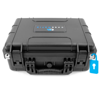 56 Pistol Magazine Storage Case - TSA Approved Waterproof Gun Magazine Storage for 9mm Magazines up to 5.5" with Lockable Design