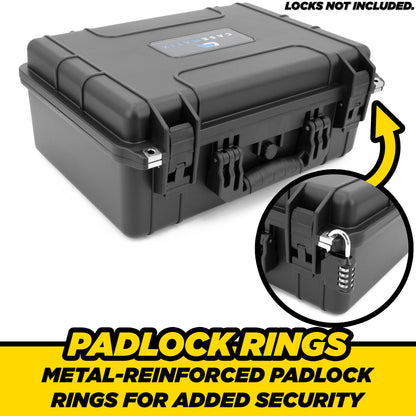 Waterproof Travel Case Compatible with Starlink Mini Dish, Mount, Power Supply & More - Professionally Cut Impact Resistant Closed Cell Foam