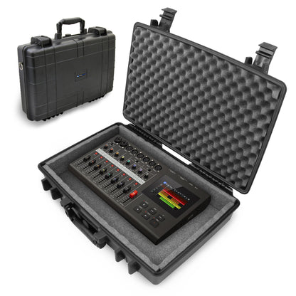 Travel Case Compatible with Zoom R20 Multi Track Tabletop Recorder with Cables, Mic and More - Waterproof Carry Case for Digital Mixer Only