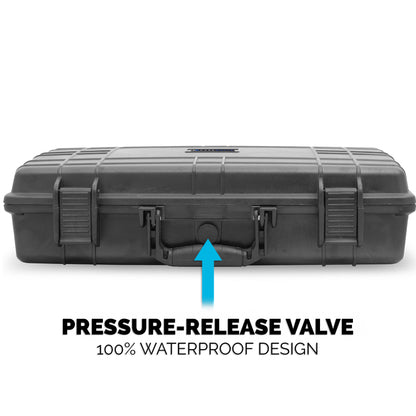 DJ Studio Hard Case Compatible with Pioneer DJ AlphaTheta DDJ-FLX2 Compact 2-Channel DJ Controller - Waterproof Carry Case with Foam Protection