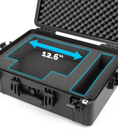 Custom Waterproof Case Compatible with Square Register POS System - Impact Resistant Foam Protection with Heavy Duty Latches & Padlock Holes