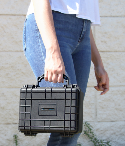 American Silver Eagle Coin Case – 9” Waterproof Hard Shell Coin Storage Box with Custom Foam Interior, Secure Travel Case for Silver Eagle Coin Tubes