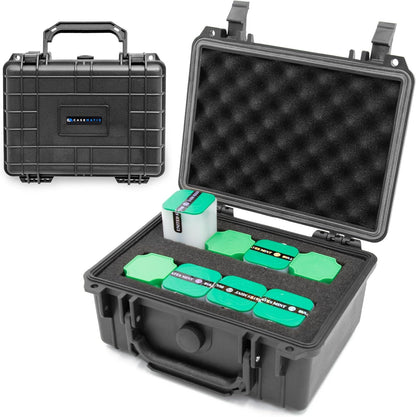 American Silver Eagle Coin Case – 9” Waterproof Hard Shell Coin Storage Box with Custom Foam Interior, Secure Travel Case for Silver Eagle Coin Tubes