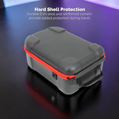 Carrying Case Compatible with HTC Vive Focus Vision VR Headset – Hard Shell EVA Travel Case with Accessory Pocket & Shoulder Strap