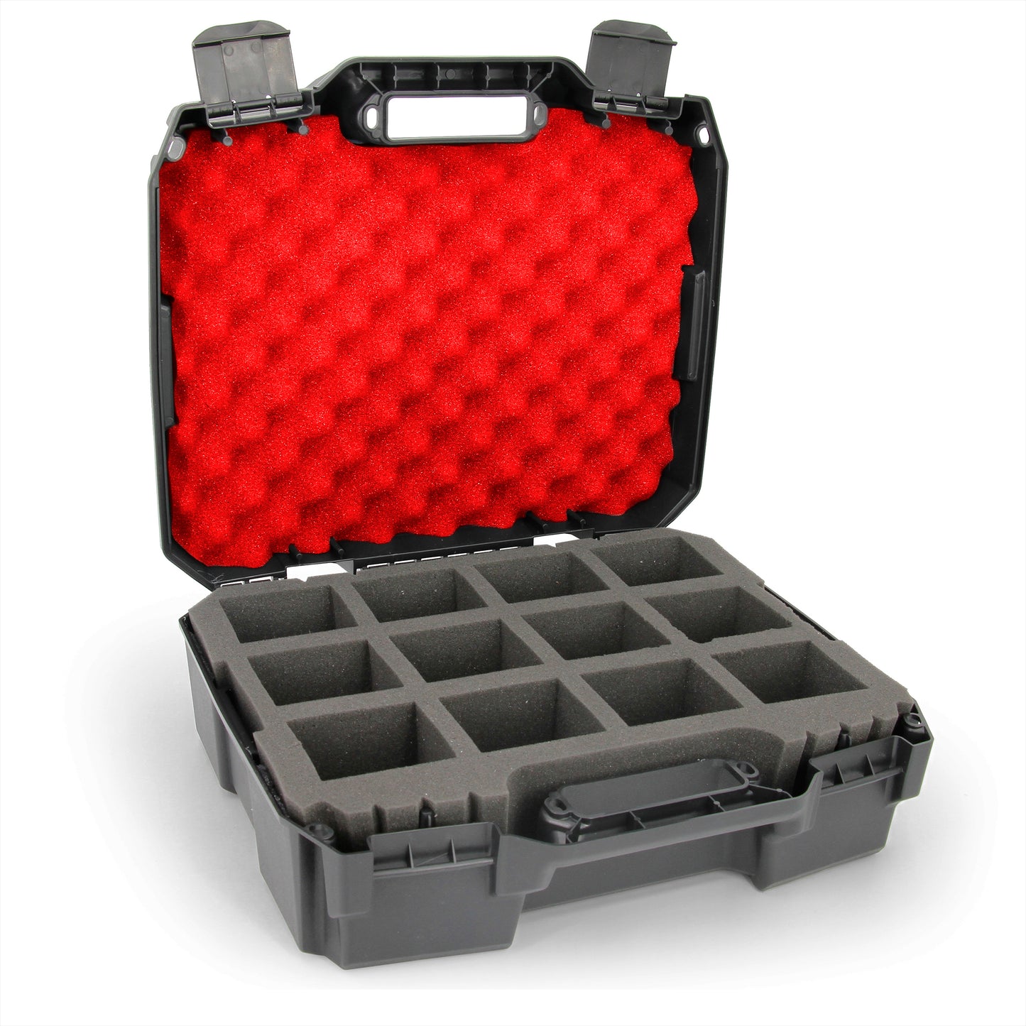 Toploader Card Storage Case for Trading Cards Fits 450 Toploader or 100 One Touch Card Holders, Toploader Storage Box with 12 Compartments