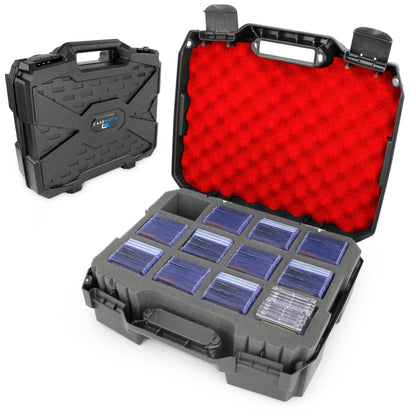 Toploader Card Storage Case for Trading Cards Fits 450 Toploader or 100 One Touch Card Holders, Toploader Storage Box with 12 Compartments
