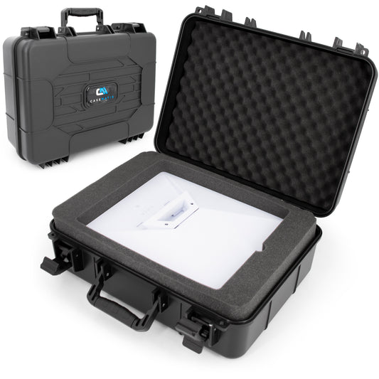 Hard Case for Starlink Mini – Travel Storage for Dish, Mount, Power Supply, Cables & Accessories, Impact-Resistant Shell with Custom Foam & Dual Trays