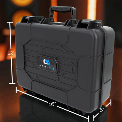Hard Shell Projector Case Compatible with Epson PowerLite & Home Cinema Models with Tri-Layer Foam & Accessory Storage – Case Only