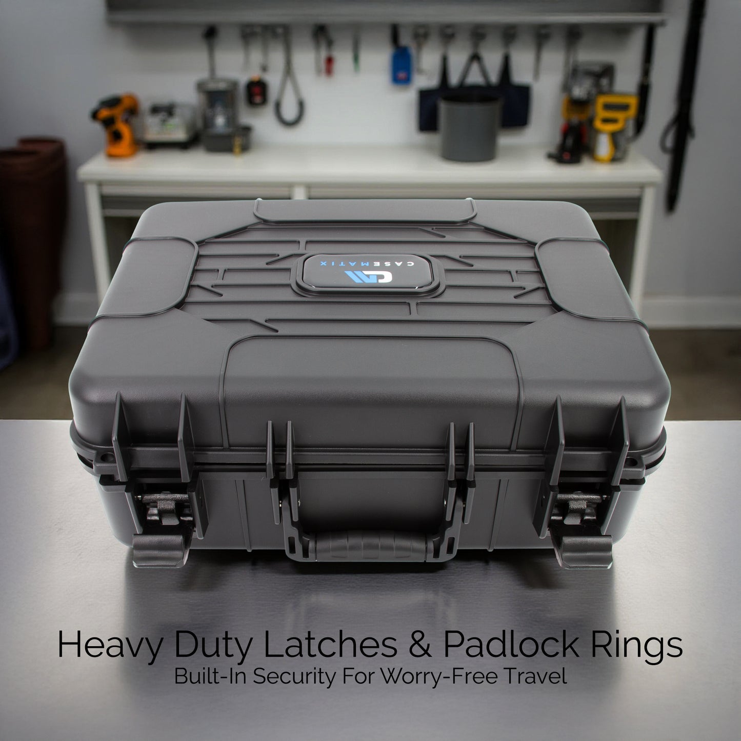 Hard Case for Starlink Mini – Travel Storage for Dish, Mount, Power Supply, Cables & Accessories, Impact-Resistant Shell with Custom Foam & Dual Trays