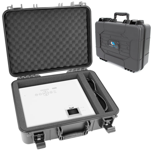 Hard Shell Projector Travel Case Compatible with BenQ TK710, AK700ST, TK700, AH30ST, AW30ST, LH600ST+, LW600ST+ and More With Customizable Foam