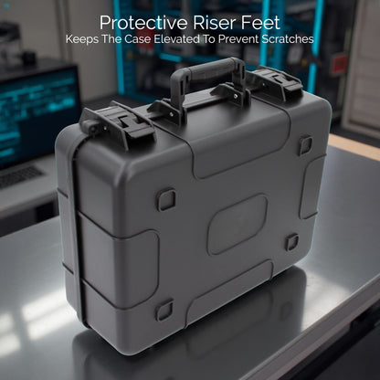 Hard Shell Projector Travel Case – Fits Epson VS250, VS350, VS355 Projectors with HDMI & Remote in Custom Foam Compartments, Case Only