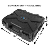 CASEMATIX Carry Case Compatible with Meta Quest Pro or Meta Quest 3 with Elite Strap Bundle - Precision Cut Custom Foam Travel Case