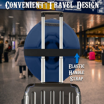 Cowboy Hat Box Cowboy Hat Storage for Brims Up To 4.75" - Hard Shell Hat Case with Adjustable Carry Strap and ID Slot - 4 Color Options