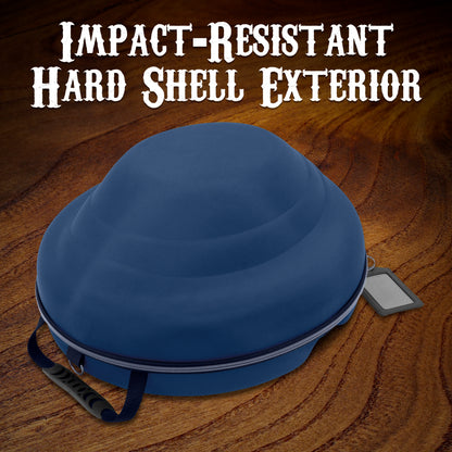 Cowboy Hat Box Cowboy Hat Storage for Brims Up To 4.75" - Hard Shell Hat Case with Adjustable Carry Strap and ID Slot - 4 Color Options