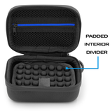 CASEMATIX Carry Case Compatible with Blue Tees Golf Ringer and Accessories - Includes Travel Case Only for Smart Magnetic GPS Handheld Range Device