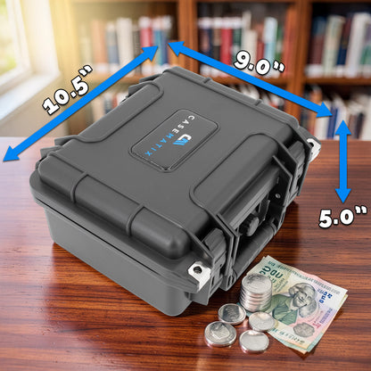 Graded Coin Slab Case for 42 PCGS & NGC Coin Holders – IP67 Waterproof Coin Storage Box for Coin Collectors, Coin Slabs and Collection Supplies