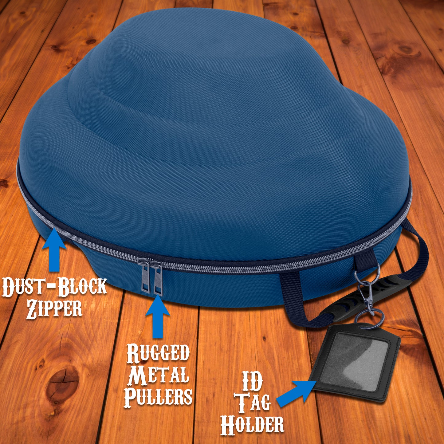 Cowboy Hat Box Cowboy Hat Storage for Brims Up To 4.75" - Hard Shell Hat Case with Adjustable Carry Strap and ID Slot - 4 Color Options