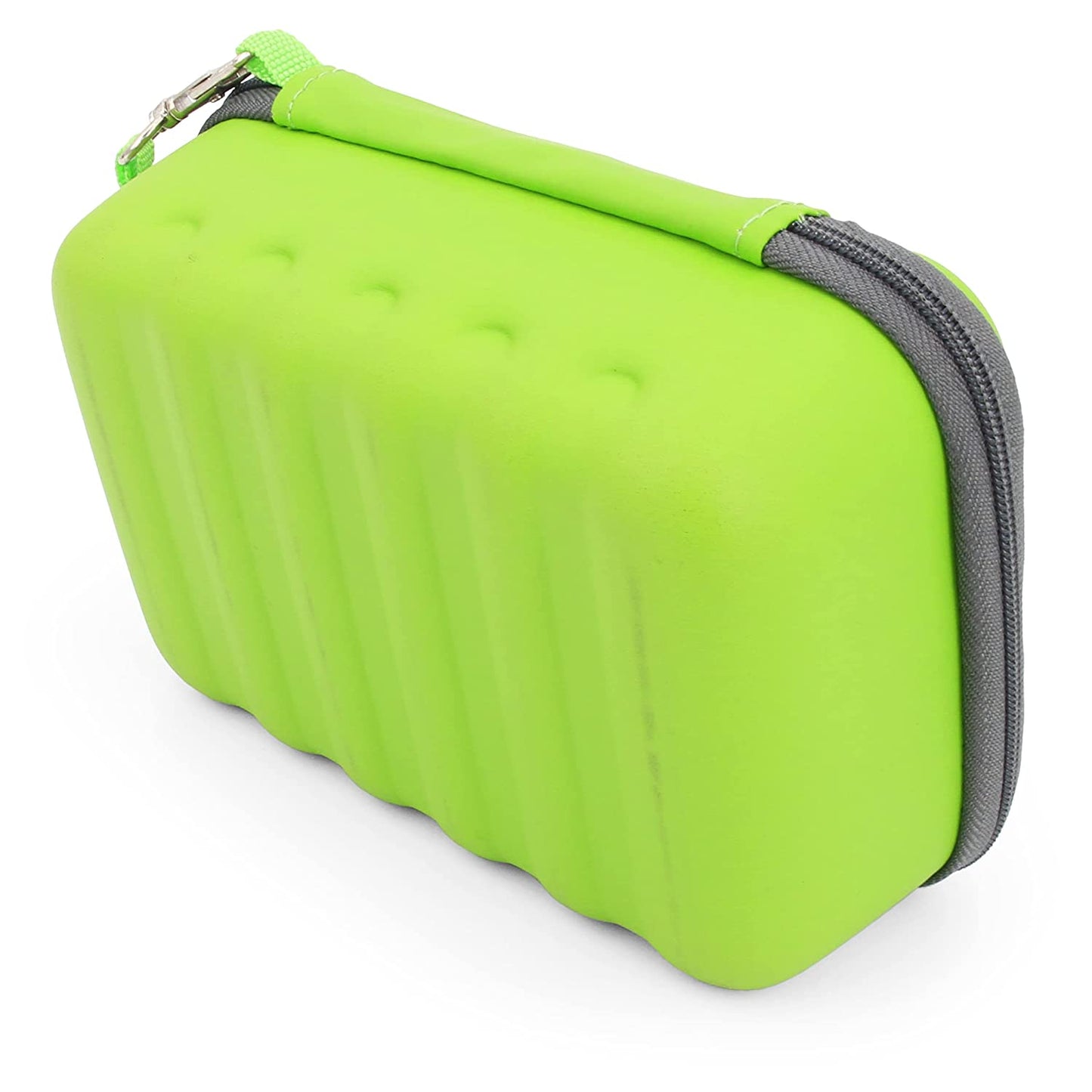 Green Clipper Blade Holder for 12 Blades - Protective Clipper Blade Storage Case with Barber Blade Holder Foam and Hard Shell Outer