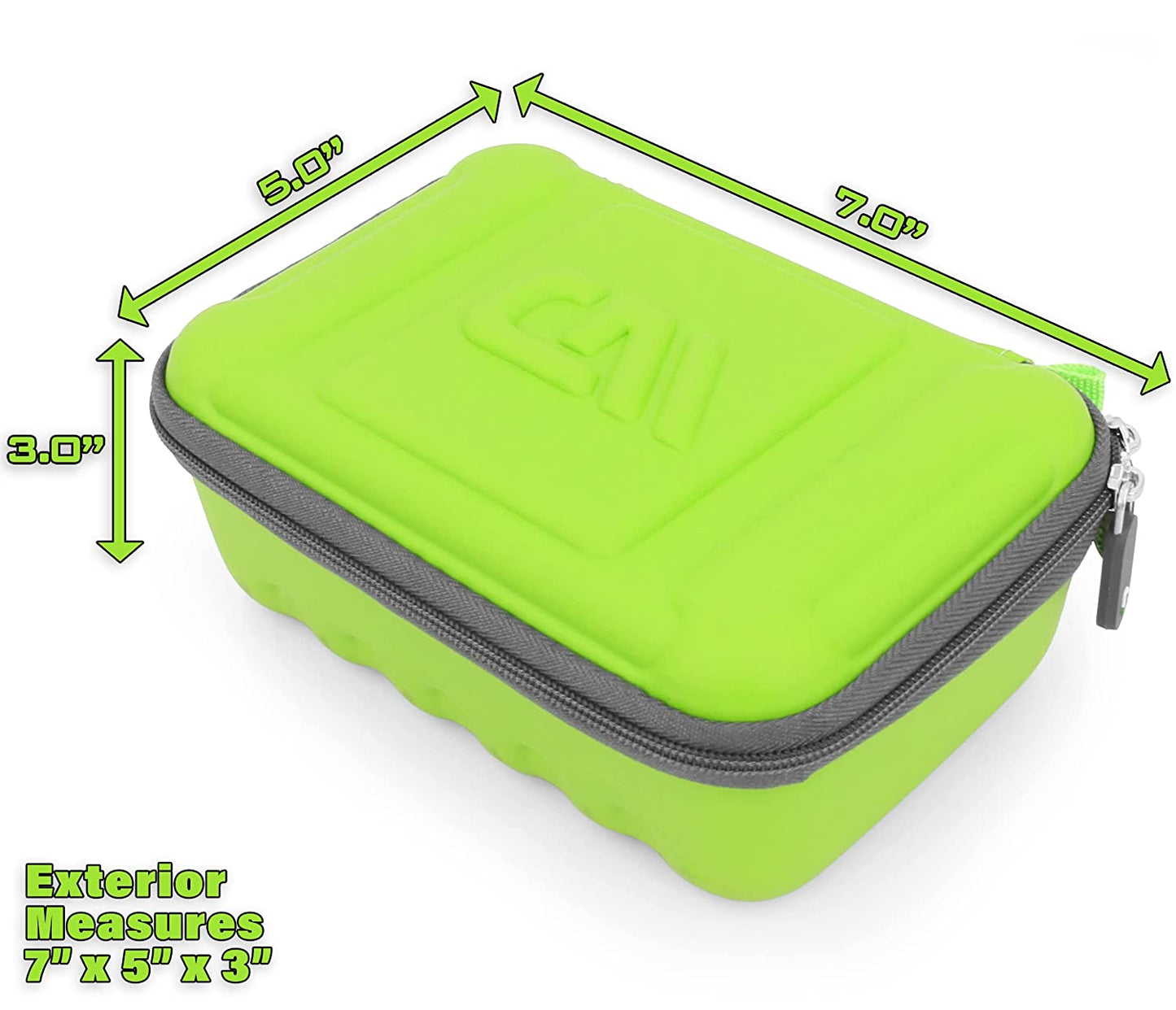 Green Clipper Blade Holder for 12 Blades - Protective Clipper Blade Storage Case with Barber Blade Holder Foam and Hard Shell Outer