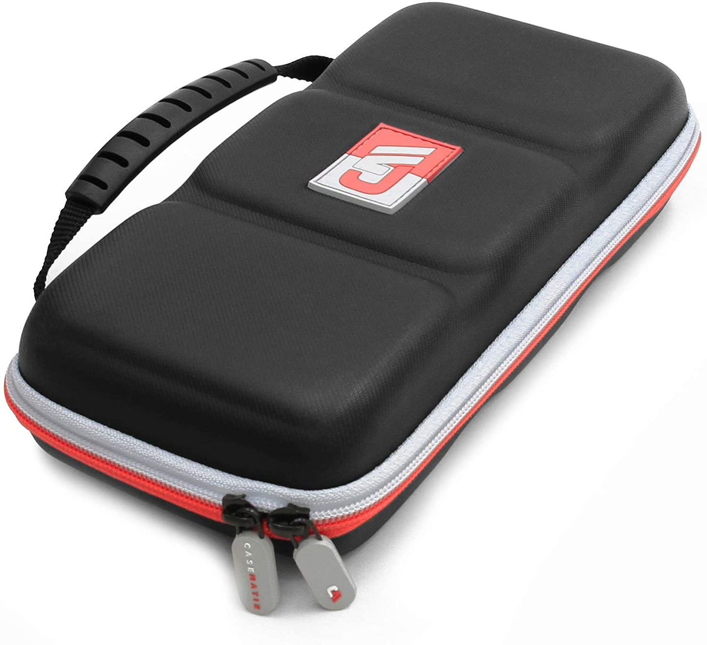 Carrying Case for Nintendo Switch with 8 Game Slots, Non-Scratch Divider for Screen Protection, Accessory Storage and Comfortable Handle
