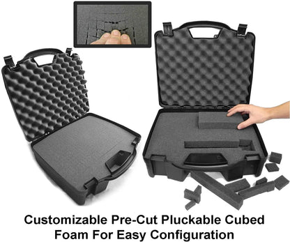 Drum Kit Microphone Travel Case Compatible with Kick Bass Drum Mic, Snare Tom Mic, Overhead Mic, Clamps for CAD, Shure, Samson & More