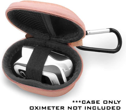 Water Resistant Pulse Oximeter Case - Universal Travel Protection for Zacurate Pro, Innovo Deluxe & Santamedical with Carabiner