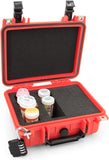 CASEMATIX Medicine Lock Box Case with Customizable Foam - Lockable Medicine Box and Airtight Medicine Storage with Crushproof Hard Shell