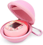 Casematix Pink Carry Case Compatible with Tamagotchi Pix Camera Interactive Virtual Pet , Includes Case Only with Wrist Strap and Carabiner