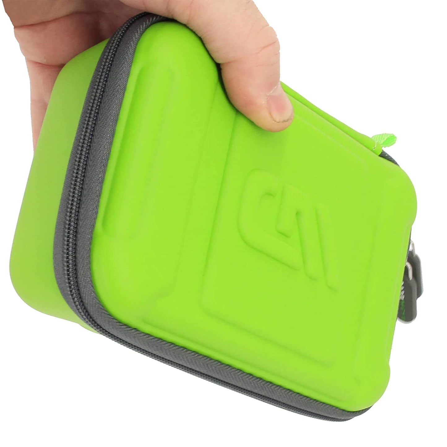 Green Clipper Blade Holder for 12 Blades - Protective Clipper Blade Storage Case with Barber Blade Holder Foam and Hard Shell Outer