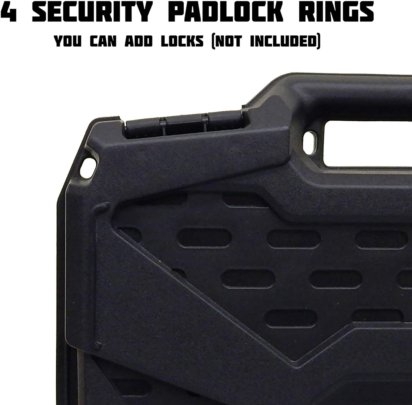 15.6" Gaming Laptop Case Compatible with Acer Nitro 5/ASUS Zephyrus G14 Laptops - Hard Shell Protection with Padlock Rings & Custom Foam - Made in USA