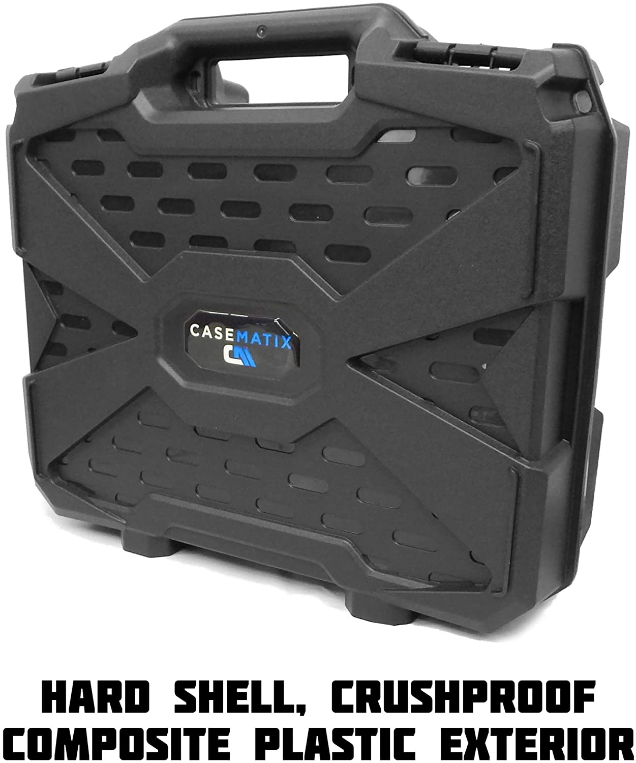 15.6" Gaming Laptop Case Compatible with Acer Nitro 5/ASUS Zephyrus G14 Laptops - Hard Shell Protection with Padlock Rings & Custom Foam - Made in USA