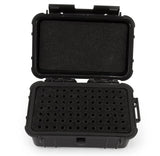 CASEMATIX Hard Shell 9mm Ammo Box for 5.56, 223 or 9mm Bullets - 8" Waterproof Airtight 84 Slot Ammo Case with Custom Impact Absorbing Ammo Can Foam