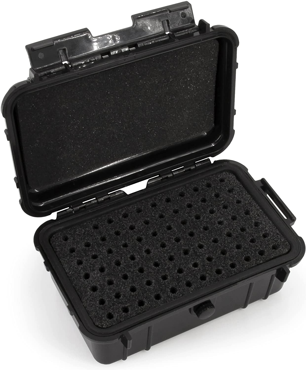 Hard Shell 9mm Ammo Box for 5.56, 223 or 9mm Bullets - 8" Waterproof Airtight 84 Slot Ammo Case with Custom Impact Absorbing Ammo Can Foam