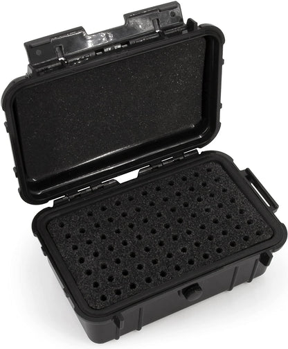 Hard Shell 9mm Ammo Box for 5.56, 223 or 9mm Bullets - 8" Waterproof Airtight 84 Slot Ammo Case with Custom Impact Absorbing Ammo Can Foam