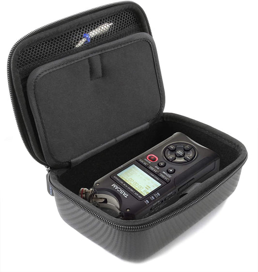 Portable Recorder Carry Case Compatible with Tascam DR40X Studio Recorder and DR40 Small Accessories