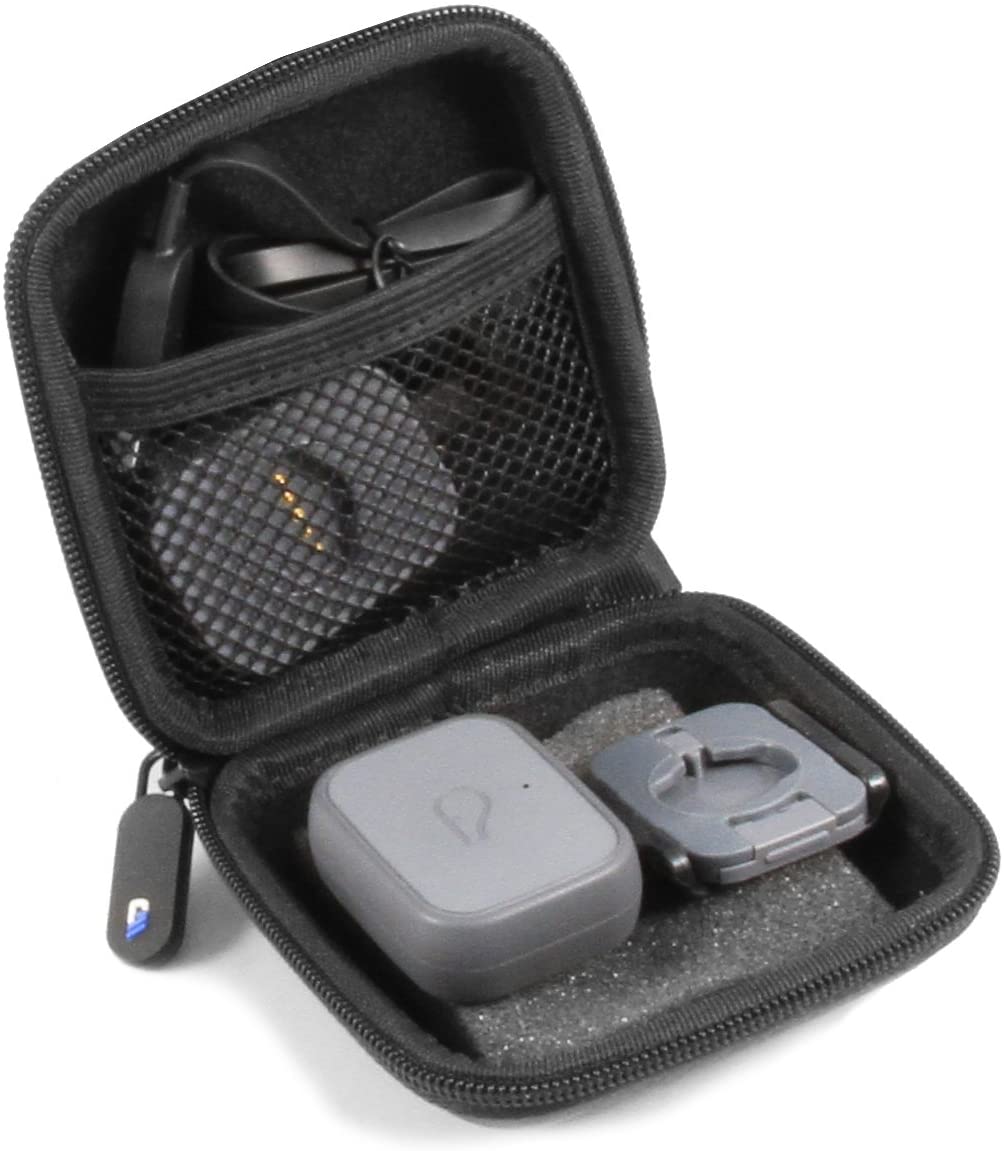 Portable Electronics Case Compatible with Whistle 3 GPS Pet Tracker & Findster Duo - Dustproof EVA Protection with Elastic Netting Interior