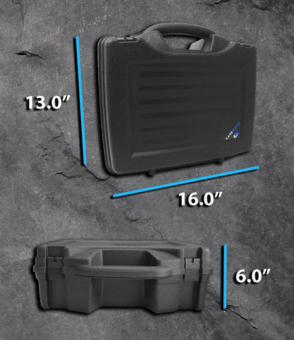 Drum Kit Microphone Travel Case Compatible with Kick Bass Drum Mic, Snare Tom Mic, Overhead Mic, Clamps for CAD, Shure, Samson & More