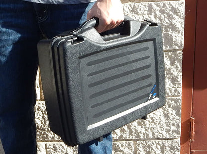 Drum Kit Microphone Travel Case Compatible with Kick Bass Drum Mic, Snare Tom Mic, Overhead Mic, Clamps for CAD, Shure, Samson & More