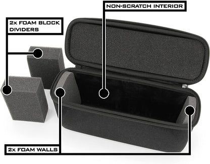 Graded Card Case Compatible with 30+ BGS PSA FGS Graded Sports Trading Cards, Hard Shell Graded Slab Card Storage Box