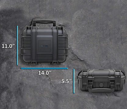 Waterproof Hard Case Compatible with Meta Quest or Oculus Quest VR Gaming Headset & Accessories in Customizable Foam Interior - Case Only